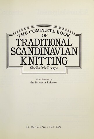 Book cover for Complete Book of Traditional Scandinavian Knitting