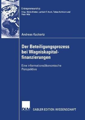 Cover of Der Beteiligungsprozess bei Wagniskapitalfinanzierungen