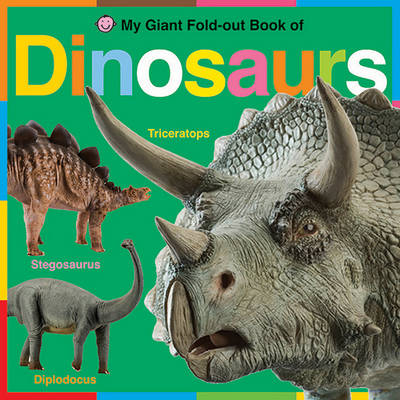 Book cover for My Giant Fold-Out Book of Dinosaurs