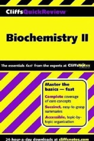 Cover of Cliffsquickreview Biochemistry II