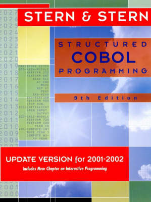 Book cover for Structured Cobol Programming, 9e Update