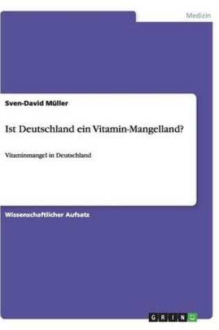 Cover of Ist Deutschland ein Vitamin-Mangelland?