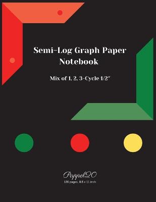 Book cover for Semi-Log Graph Paper Notebook