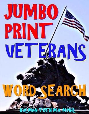 Book cover for Jumbo Print Veterans Word Search