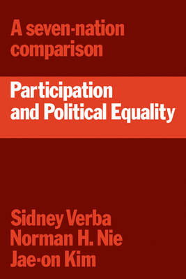 Book cover for Participation and Political Equality