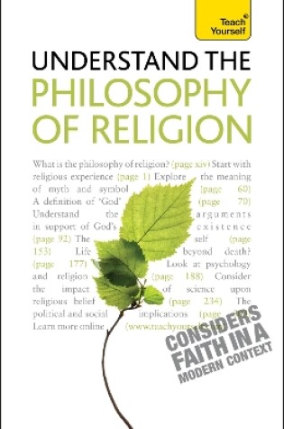 Cover of Understand the Philosophy of Religion: Teach Yourself