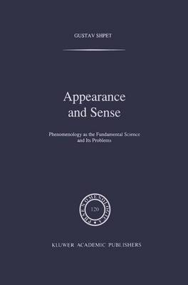 Cover of Appearance and Sense