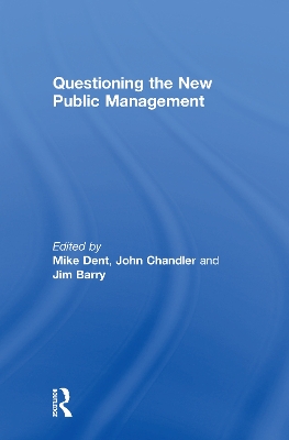 Book cover for Questioning the New Public Management