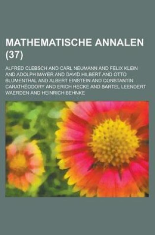 Cover of Mathematische Annalen (37 )