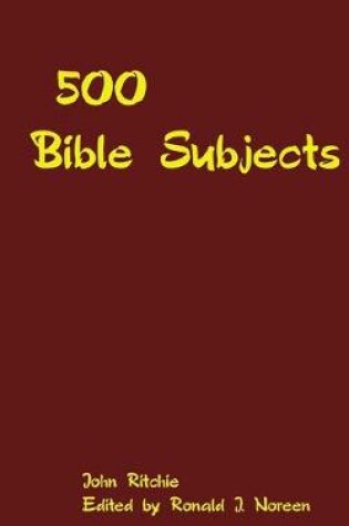 Cover of 500 Bible Subjects