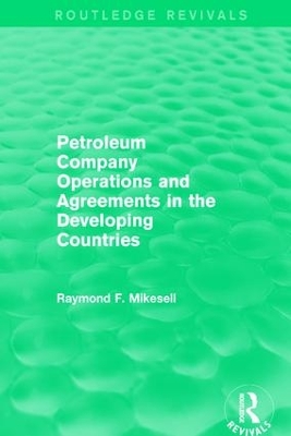 Book cover for Petroleum Company Operations and Agreements in the Developing Countries