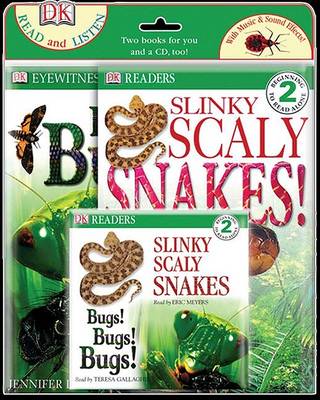 Book cover for Bugs! Bugs! Bugs! and Slinky, Scaly Snakes!