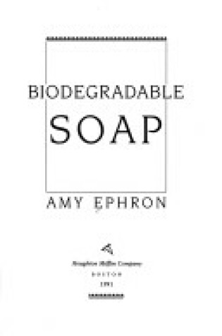 Cover of Biodegradable Soap