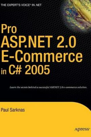 Cover of Pro ASP.NET 2.0 E-Commerce in C# 2005