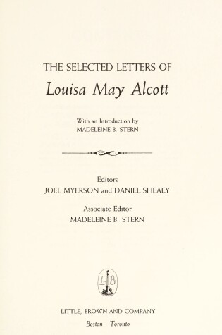 Cover of The Selected Letters of Louisa May Alcott