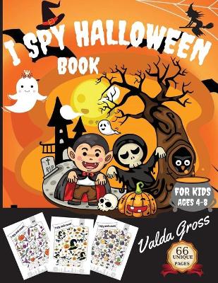 Book cover for I Spy Halloween Book for Kids Ages 4-8