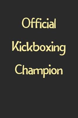 Book cover for Official Kickboxing Champion