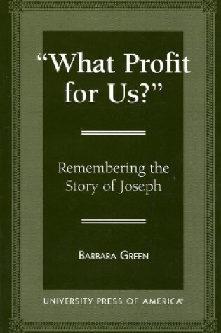 Cover of 'What Profit for Us?'