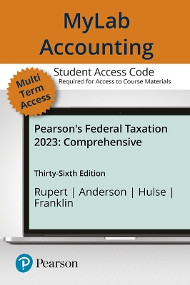 Book cover for Mylab Accounting with Pearson Etext -- Access Card -- For Pearson's Federal Taxation 2023 Comprehensive