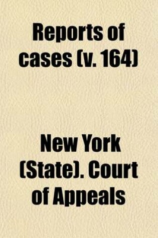 Cover of Reports of Cases (Volume 164)