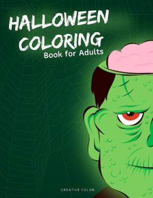 Book cover for Halloween Coloring Book for Adults
