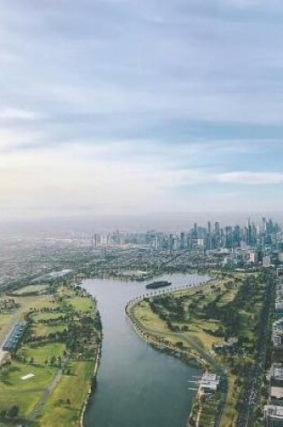 Cover of Melbourne City View Australia Blank Lined Notebook