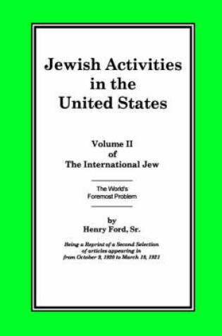 Cover of The International Jew Volume II