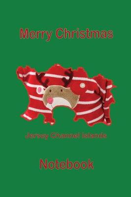 Book cover for Jersey Channel Islands Ugly Christmas Jumper Notebook