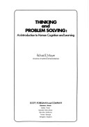 Book cover for Thinking and Problem Solving