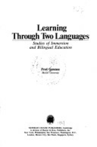 Cover of Learning Through Two Languages