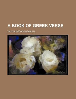 Book cover for A Book of Greek Verse