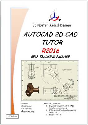 Book cover for The AutoCAD 2D Tutor Release 2016 Self Teaching Package