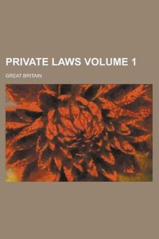 Cover of Private Laws Volume 1