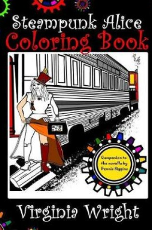 Cover of Steampunk Alice Coloring Book