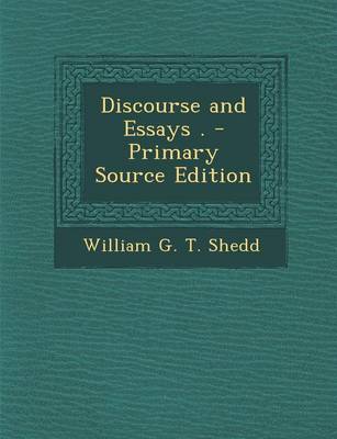 Book cover for Discourse and Essays . - Primary Source Edition