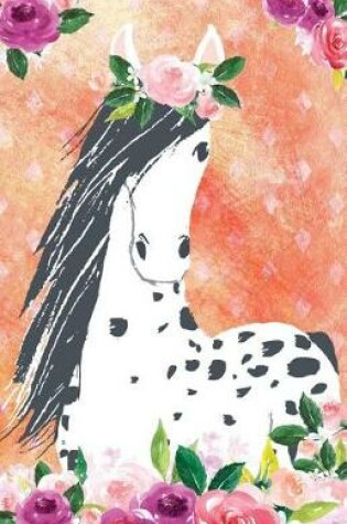Cover of Bullet Journal for Horse Lovers Appaloosa in Flowers