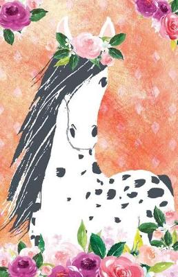 Book cover for Bullet Journal for Horse Lovers Appaloosa in Flowers