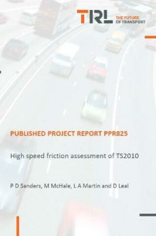 Cover of High speed friction assessment of TS2010