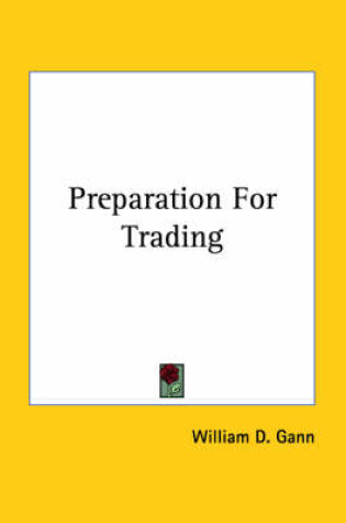 Cover of Preparation For Trading