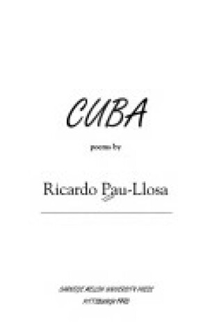 Cover of Cuba