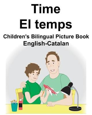 Book cover for English-Catalan Time/El temps Children's Bilingual Picture Book