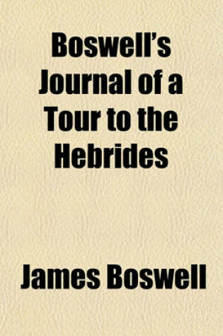 Cover of Boswell's Journal of a Tour to the Hebrides