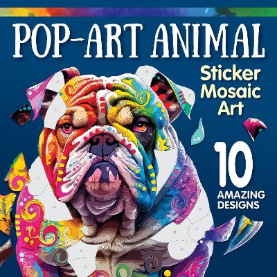 Book cover for Pop-Art Animal Sticker Mosaic Art