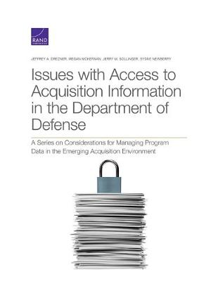 Book cover for Issues with Access to Acquisition Information in the Department of Defense