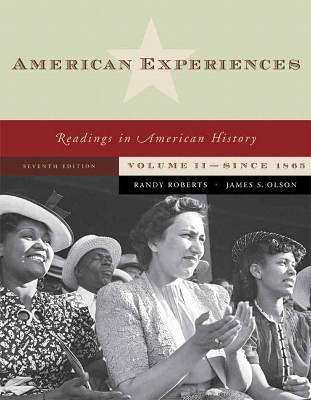 Book cover for American Experiences, Volume 2