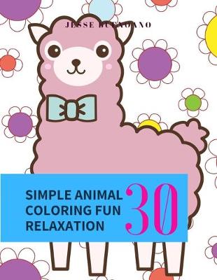 Book cover for Simple Animal Coloring Fun Relaxation