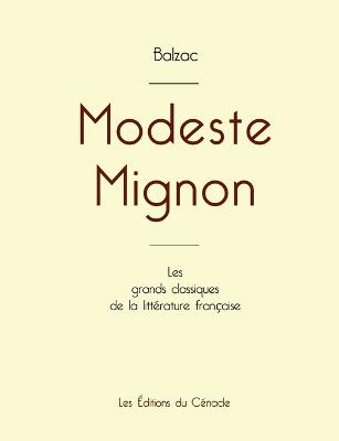 Book cover for Modeste Mignon de Balzac (édition grand format)