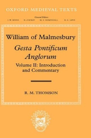 Cover of William of Malmesbury: Gesta Pontificum Anglorum, The History of the English Bishops