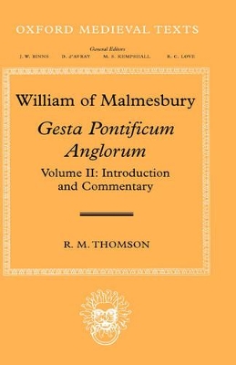 Book cover for William of Malmesbury: Gesta Pontificum Anglorum, The History of the English Bishops