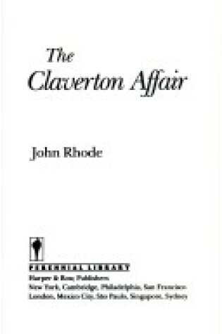 Cover of The Claverton Affair